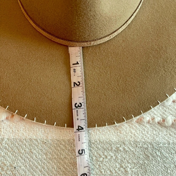 RAG & BONE Ingrid Felted Wool Fedora In Camel Color,  Unisex size M - Picture 8 of 12